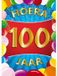 Bellatio Decorations Affiche de porte d'anniversaire - 100 ans - multi - 59 x 84 cm - articles de fête