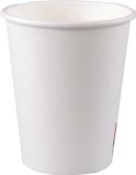 White label Bol Koffiebeker Karton + PE 250ml Wit 1000 stuks