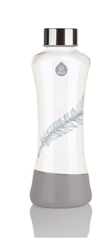 Equa Esprit Squeeze glazen waterfles 550 ml - Uitvoering - Feather
