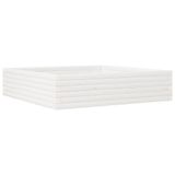 VidaXL Plantenbak 100x100x23 cm Grenenhout Wit