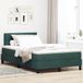 Maison Exclusive - Lit boxspring à LED avec tête de lit, vert foncé, 120 x 200 cm, velours