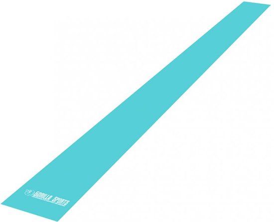 Gorilla Sports Fitnessband - Latex - 120 cm - Turqoise - Blauw