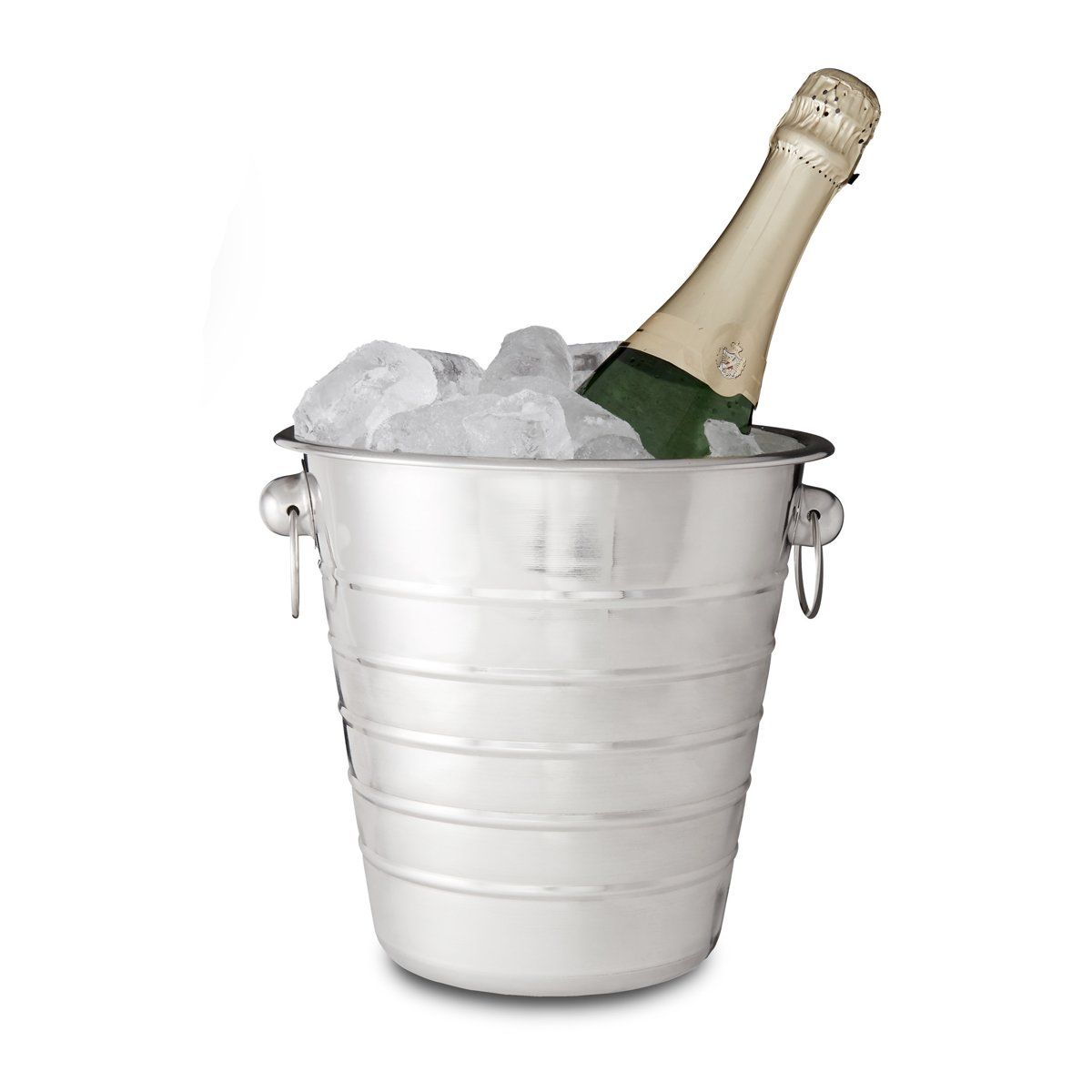 Relaxdays - Wijnkoeler - Champagnekoeler - IJsemmer - Rvs - Wijnflessen Koelen
