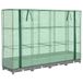 Jardinière surélevée avec cache-pot 160x40x123 cm aspect rotin
