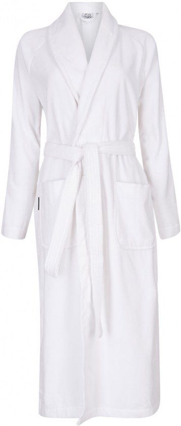 Badrock Badrock Unisex badjas wit - velours katoen - sjaalkraag - maat 3XL
