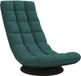 vidaXL Fauteuil de sol, pivotant, vert foncé, 70 x 51 x 79 cm, tissu
