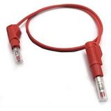 Mueller Electric 22.451-1M-2 Meetsnoer Bananenstekker 4 mm Bananenstekker 4 mm 1 m Rood 1 stuk(s)