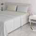 Italian Bed Linen Beddengoedset "Natural Colour", lichtgrijs/crème, tweepersoonsbed