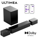 ULTIMEA Soundbar met Dolby Atmos, 3D Surround Soundbar voor TV met caisson de basses sans fil, APP-bediening, Home Theater TV