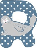 Small Foot Houten Dieren Kinderletter - R