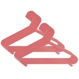 Bieco Kleerhangers voor Kinderen en Baby's - 16 Stuks Roze | Lengte ca. 30 cm | Plastic Organiser voor Garderobe