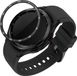 kwmobile Bague de protection pour Samsung Galaxy Watch 6 Classic 43mm Fitness Tracker - Bague de lunette pour smartwatch - Bague de protection pour smartwatch en noir / argent.