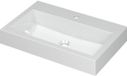 Wastafel INK Momento Wastafel Polystone met 1 Kraangat - 700x450x90 mm - Glans Wit