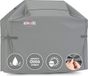 Housse de protection imperméable pour barbecue à gaz - Housse de protection anti-poussière - Housse de barbecue 163x61x122 cm gris