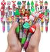 Stylos motifs de Noël gadget anniversaire enfants - Set de 30 - Cadeau fin de fête stylos d'anniversaire multicolore