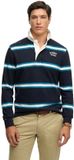 Superdry Vintage Athletic Stripe Rugby Top Heren M Navy Stripe