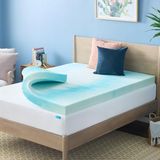 Linenspa 4 Inch Gel Swirl Memory Foam Topper - Queen