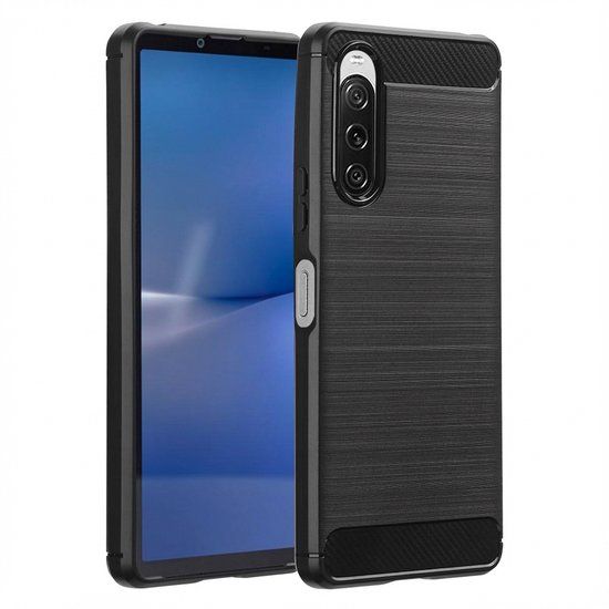 imoshion Brushed Backcover voor de Sony Xperia 10 V - Zwart