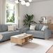 Maison Exclusive - Ensemble de canapés 2 pièces avec coussins, tissu gris clair