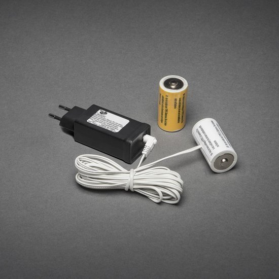 false 230V - 2x C Adapter voor batterijartikelen