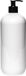 Merkloos Claudius Cosmetics B.V. Lege plastic fles 1 Liter PET wit - met zwarte pomp - set van 10 stuks - Navulbaar - leeg
