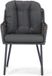 Santika Furniture Fasano/Gianna 240 cm dining tuinset 7-delig grijs-antraciet wicker 6 personen inclusief kussen