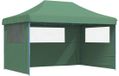 vidaXL Partytent 440 x 292 x 315 cm groen met blauwe frame