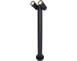 HOFTRONIC SMART Aspen dubbele LED sokkellamp 60cm - Kantelbaar - Zwart