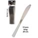 Privilege - Wegwerpmes zilver 20 cm, 12 stuks