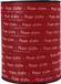 Clairefontaine Cadeaulint op rol 'Plaisir', rood/goud