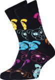 Happy Socks Dogs Sokken - Zwart/Multi - Maat 41-46
