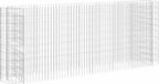 vidaXL Gabionen verhoogde border, verzinkt staal, 260x50x100 cm
