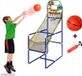 Panier de basket-ball pour enfants, 125 cm de haut, incluant 2 ballons et une pompe