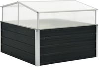 vidaXL Tuinkas 100x100x77 cm gegalvaniseerd staal antraciet