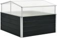vidaXL Tuinkas 100x100x77 cm gegalvaniseerd staal antraciet