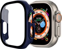 By Qubix - Apple Watch Ultra case - Dark Blue - Suitable for Apple Watch 49mm