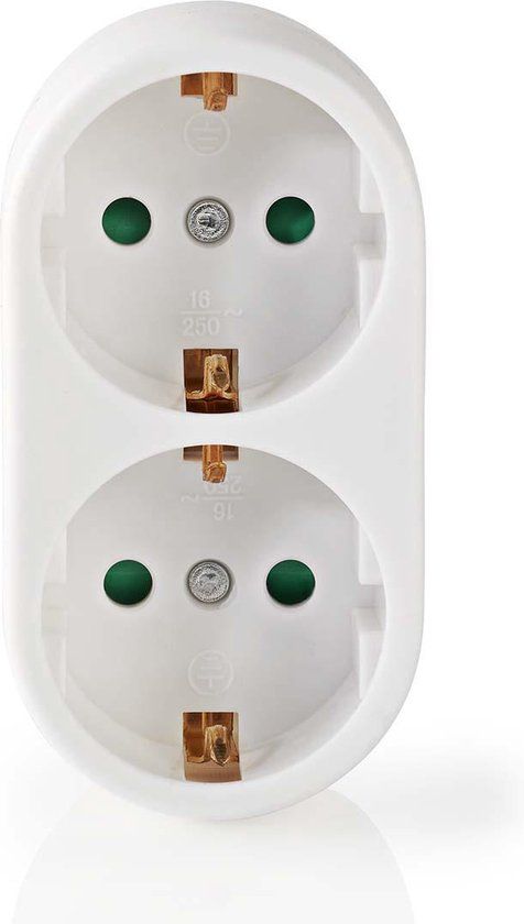 Nedis Stopcontact-Splitter - Type-F - Wit