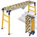 Plateforme de travail avec table de chargement, 500 kg, réglable en hauteur, pliable