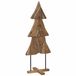 vidaXL Sapin de Noël avec support Marron 151 cm Teck massif