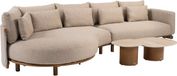 4 Seasons Outdoor Sofie Safina modulaire chaise longue loungeset 4 delig keramiek amber