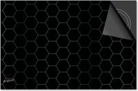 Dietrix Inductie Beschermer - 60x52cm - Hexagon Zwart Zilver