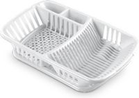 Hega Hogar Afwasrek wit kunststof - met lekbak - 52 x 33 x 11 cm - afdruiprek