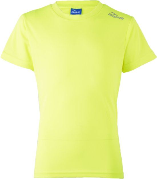 Rogelli Promo Running Jr T-shirt - Sportshirt - Unisex - Maat 128 - geel