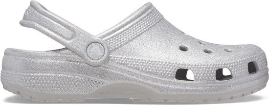Crocs Classic Glitter Slides Senior - Grijs - Maat 41/42