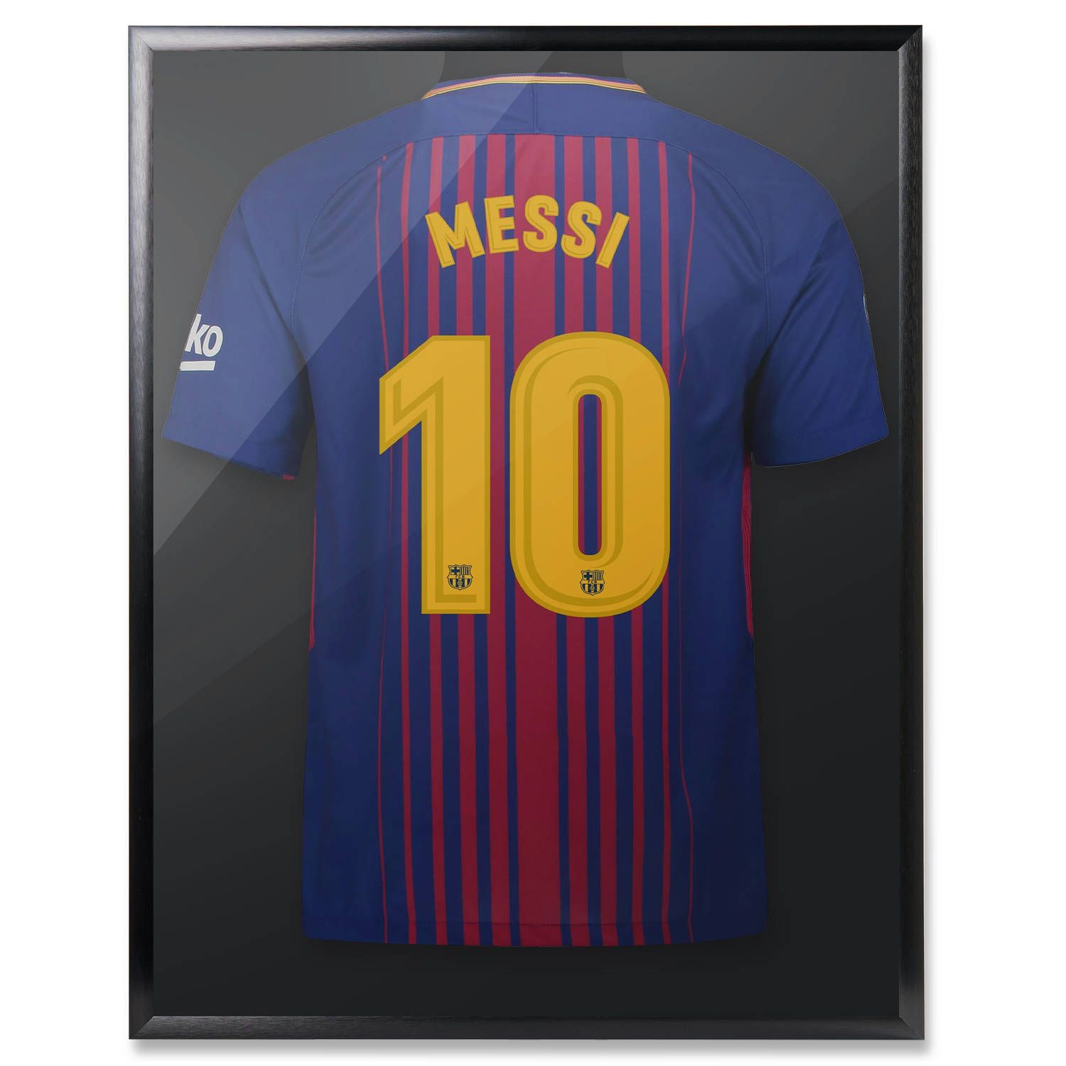 Acaza XL 70x90cm 3D Box Frame - Black - For Football, Basketball or Cycling Shirts