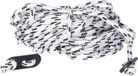 Redcliffs Scheerlijnen / touwen met gatspanners - 2x - zwart/wit - 4 mm x 10 meter - tent scheerlijn