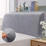 Merkloos / Sans marque Wan GmbH Elastisch overtrek voor bedhoofdbord ter bescherming - effen lichtgrijs - 150-170 cm