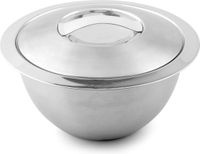 Weis Thermo schaal - Met deksel - Ø 20 cm - Zilver