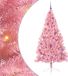 vidaXL Kunststof Voorverlichte Kerstboom met 300 LED Roze 210 cm PVC