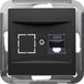 Enzo PEHA Badora MAT ZWART inbouw unit UTP CAT6 RJ45 enkel - 4603600